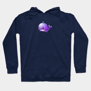 Cute Whale - Purple Hoodie